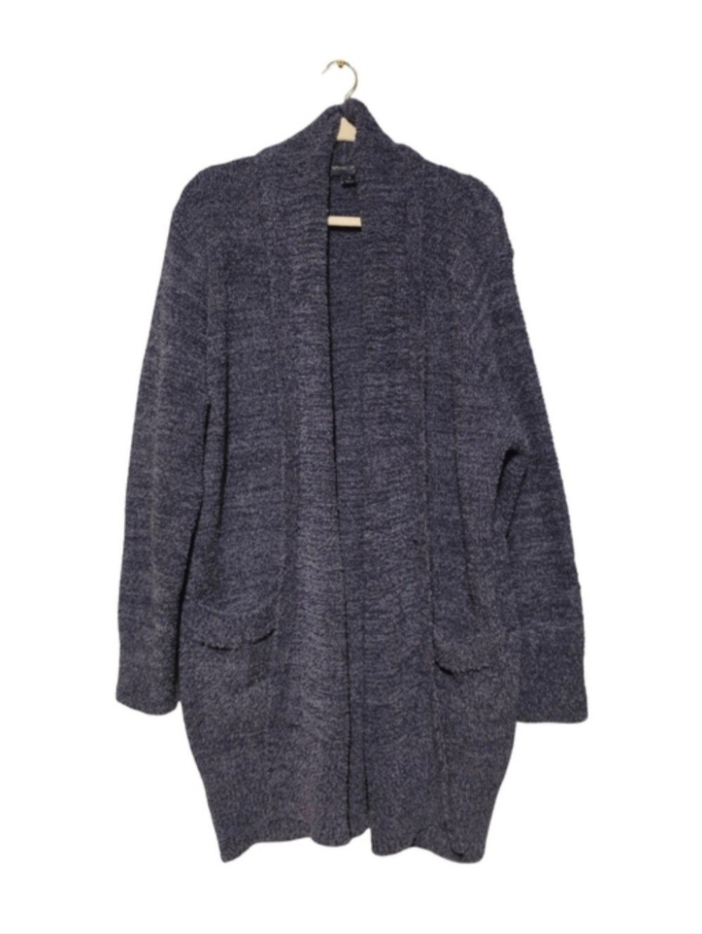 BAREFOOT DREAMS CozyChic Cardigan Women's Plus 1X Blue Open Front Lounge - Picture 2 of 6